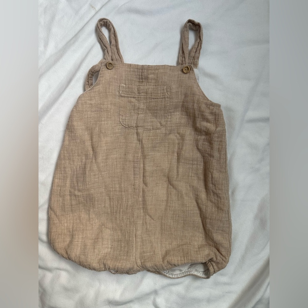 Kids Tan Overalls